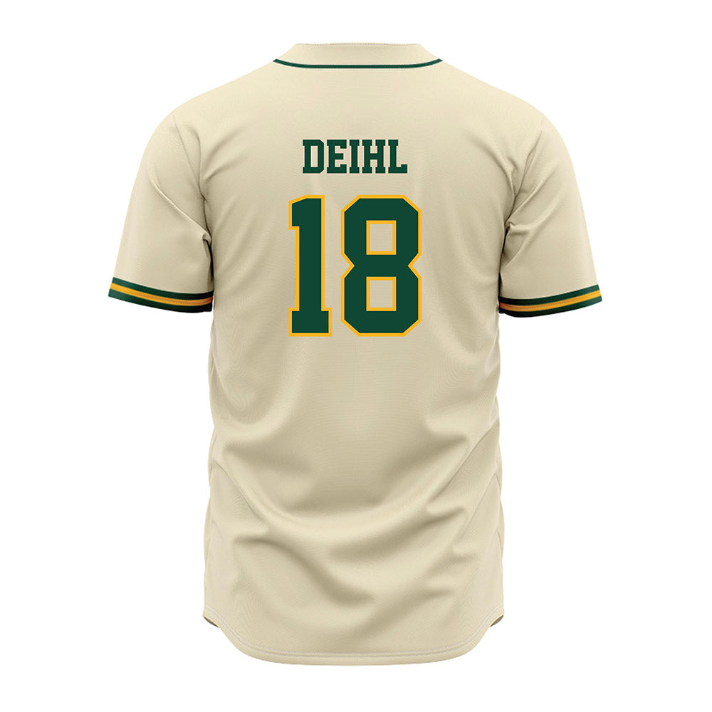 Baylor - NCAA Baseball : Keegan Deihl - Cream Jersey-1