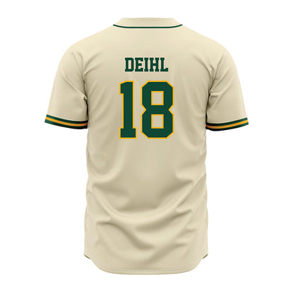 Baylor - NCAA Baseball : Keegan Deihl - Cream Jersey-1