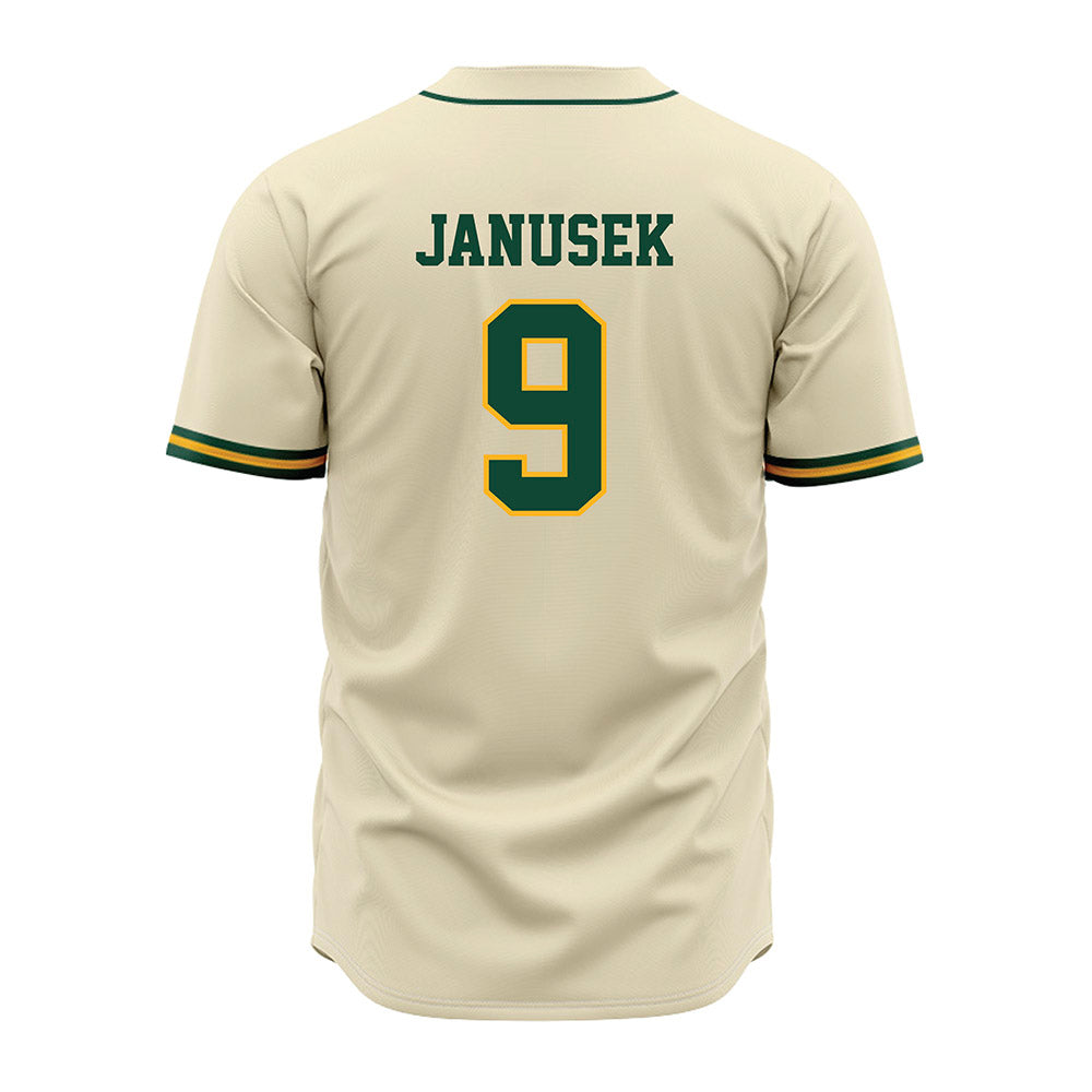 Baylor - NCAA Baseball : Brady Janusek - Cream Jersey-1