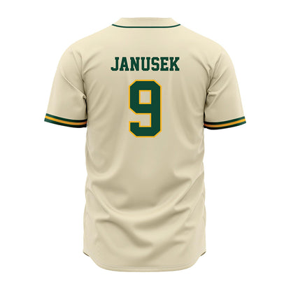 Baylor - NCAA Baseball : Brady Janusek - Cream Jersey-1