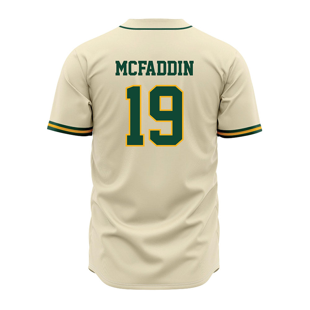 Baylor - NCAA Baseball : Caldwell McFaddin - Cream Jersey-1