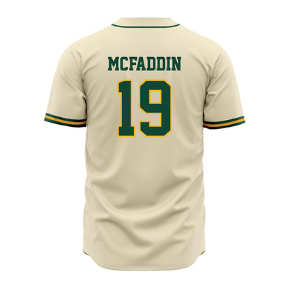 Baylor - NCAA Baseball : Caldwell McFaddin - Cream Jersey-1