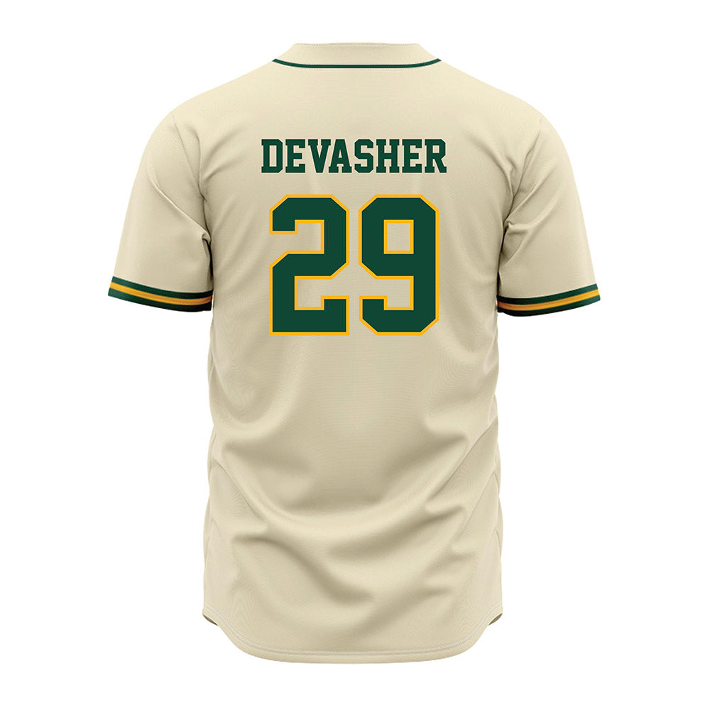 Baylor - NCAA Baseball : Luke DeVasher - Cream Jersey-1