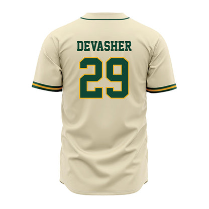 Baylor - NCAA Baseball : Luke DeVasher - Cream Jersey-1