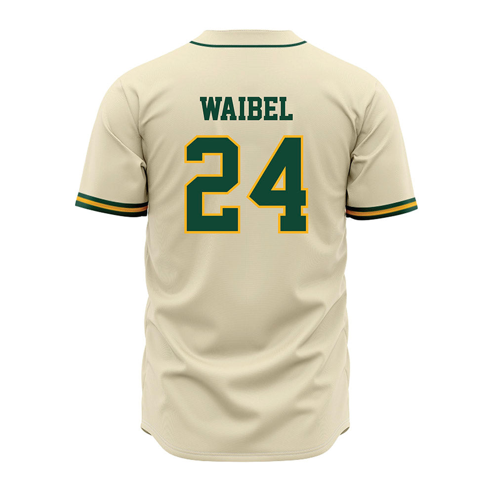 Baylor - NCAA Baseball : Cade Waibel - Cream Jersey-1