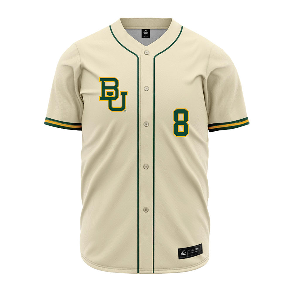 Baylor - NCAA Baseball : Cole Lanclos - Cream Jersey-0