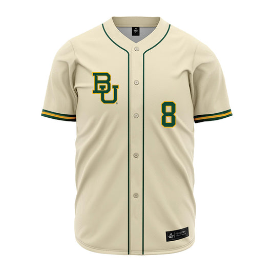 Baylor - NCAA Baseball : Cole Lanclos - Cream Jersey-0