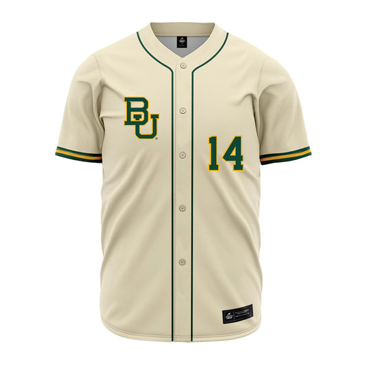 Baylor - NCAA Baseball : Cade Hansen - Cream Jersey-0