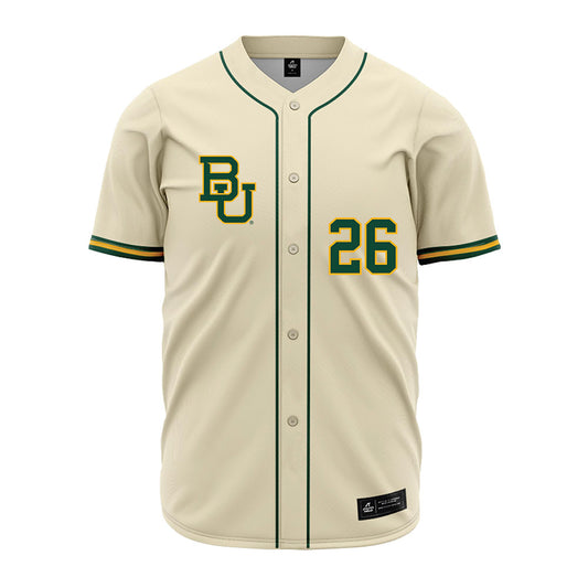 Baylor - NCAA Baseball : Zack Wallace - Cream Jersey-0