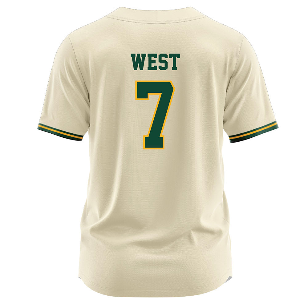 Baylor - NCAA Softball : Kaci West - Cream Jersey-1