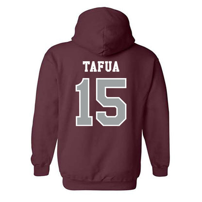 Texas A&M - NCAA Football : Caleb Tafua - Classic Shersey Hooded Sweatshirt-1