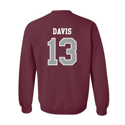 Texas A&M - NCAA Football : Myles Davis - Classic Shersey Crewneck Sweatshirt-1