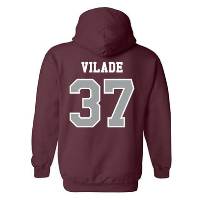 Texas A&M - NCAA Baseball : Trent Vilade - Classic Shersey Hooded Sweatshirt-1