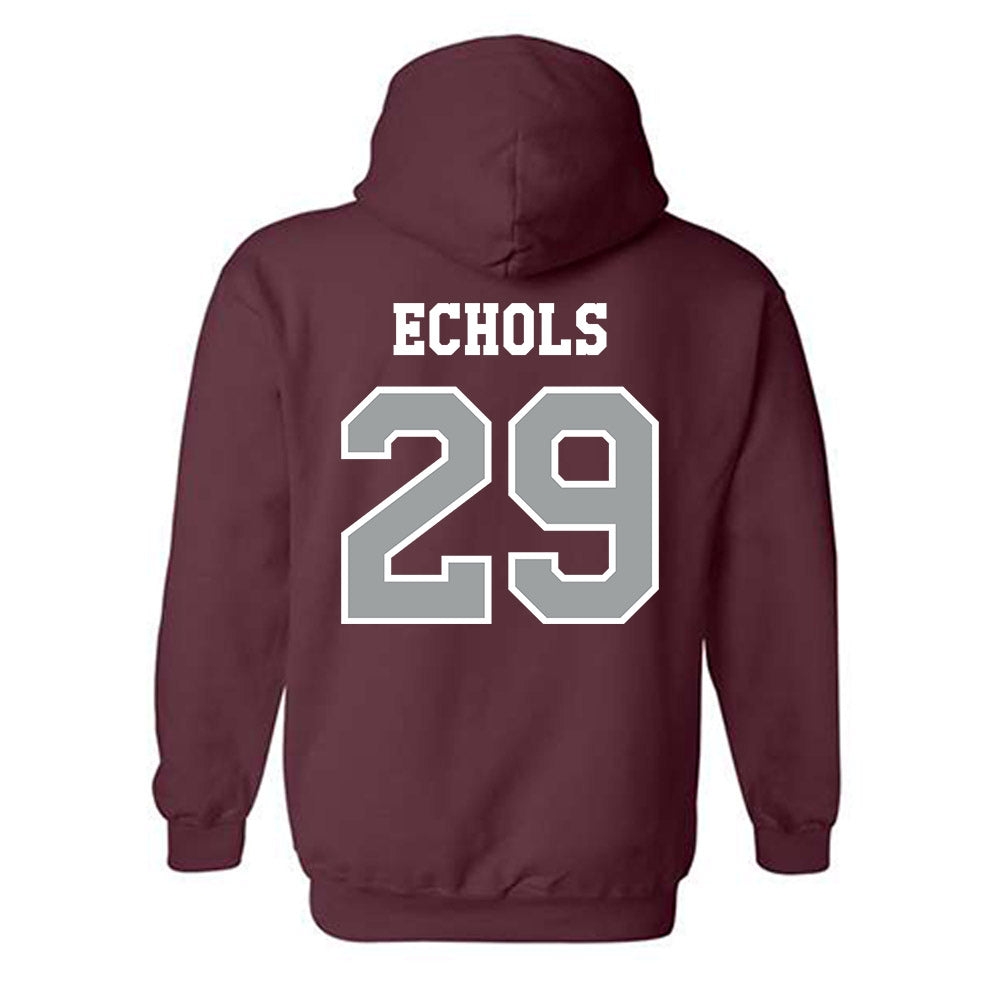 Texas A&M - NCAA Football : Justin Echols - Classic Shersey Hooded Sweatshirt-1