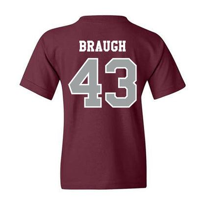 Texas A&M - NCAA Football : Carter Braugh - Classic Shersey Youth T-Shirt-1