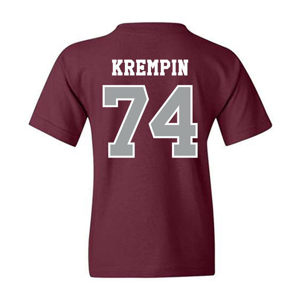 Texas A&M - NCAA Football : Zaden Krempin - Classic Shersey Youth T-Shirt-1