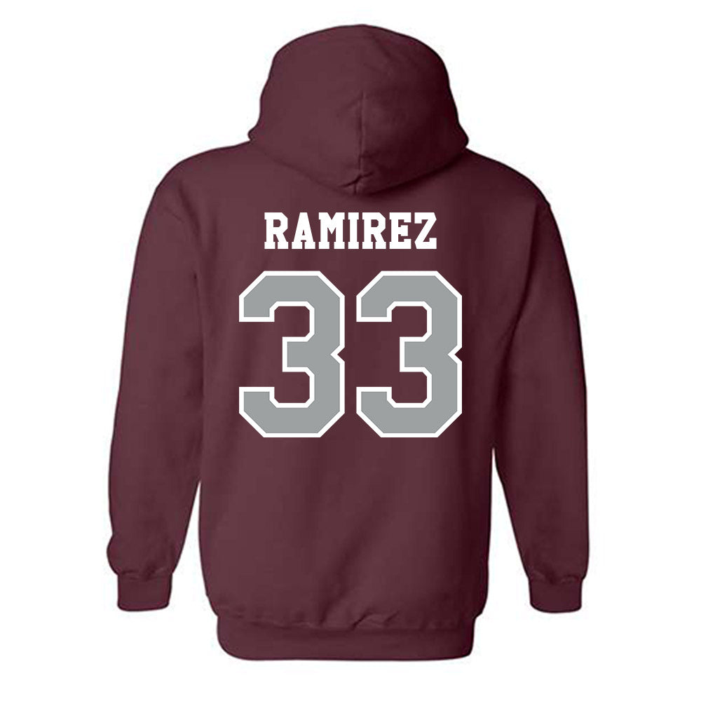 Texas A&M - NCAA Baseball : David Ramirez - Classic Shersey Hooded Sweatshirt-1