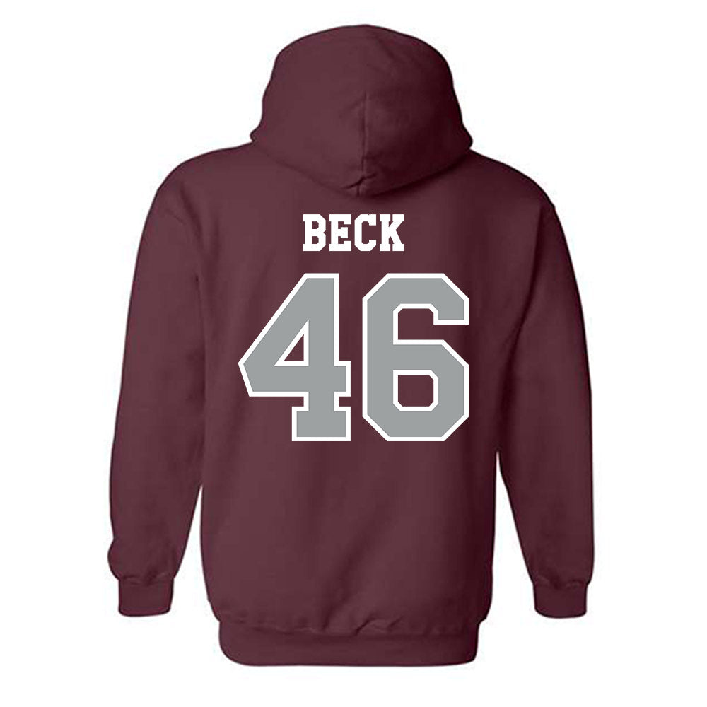Texas A&M - NCAA Football : Qui Beck - Classic Shersey Hooded Sweatshirt-1