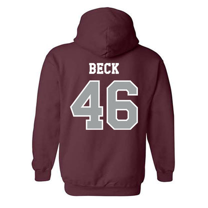 Texas A&M - NCAA Football : Qui Beck - Classic Shersey Hooded Sweatshirt-1