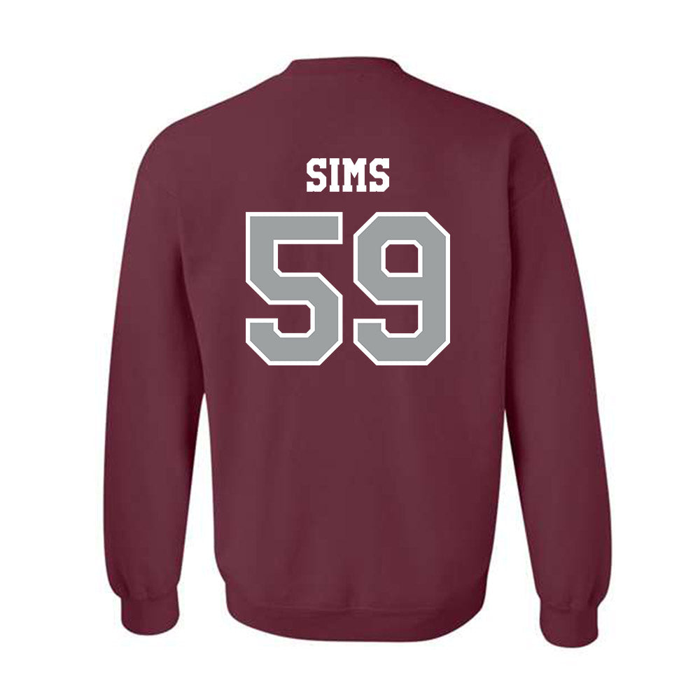 Texas A&M - NCAA Football : Chace Sims - Classic Shersey Crewneck Sweatshirt-1