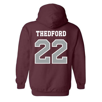 Texas A&M - NCAA Women's Volleyball : Jenna Thedford - Classic Shersey Hooded Sweatshirt-1