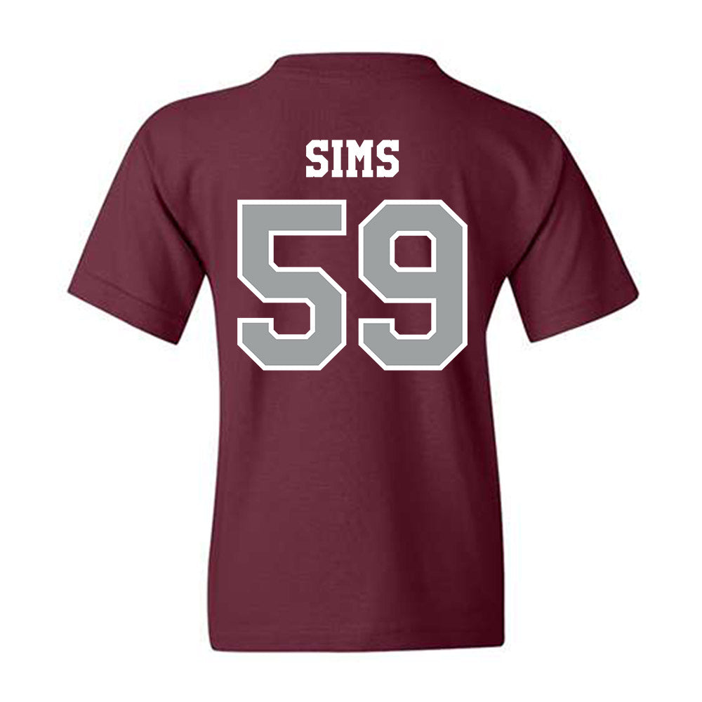 Texas A&M - NCAA Football : Chace Sims - Classic Shersey Youth T-Shirt-1