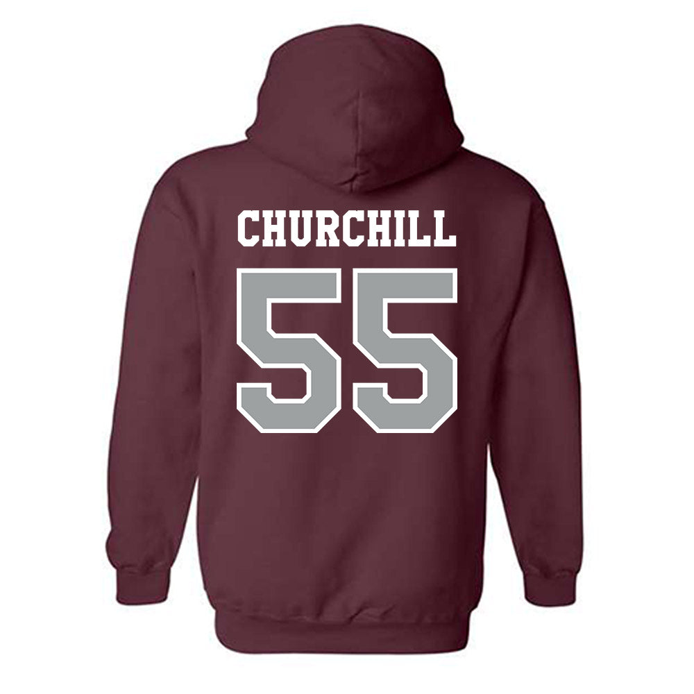 Texas A&M - NCAA Women's Soccer : Ireland Churchill - Classic Shersey Hooded Sweatshirt-1
