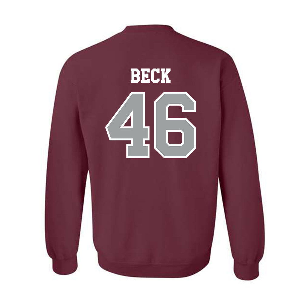 Texas A&M - NCAA Football : Qui Beck - Classic Shersey Crewneck Sweatshirt-1