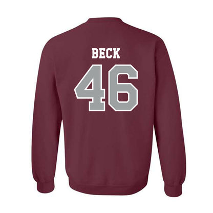 Texas A&M - NCAA Football : Qui Beck - Classic Shersey Crewneck Sweatshirt-1