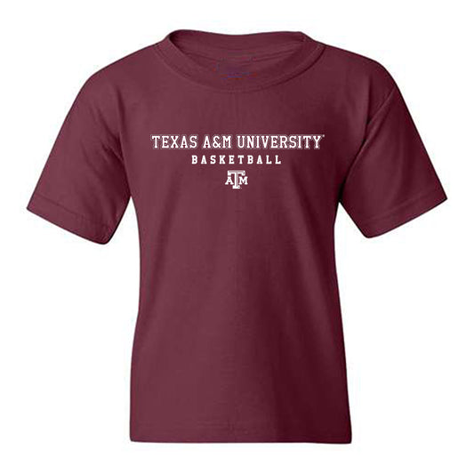 Texas A&M - NCAA Men's Basketball : Jordan Pope - Classic Shersey Youth T-Shirt-0