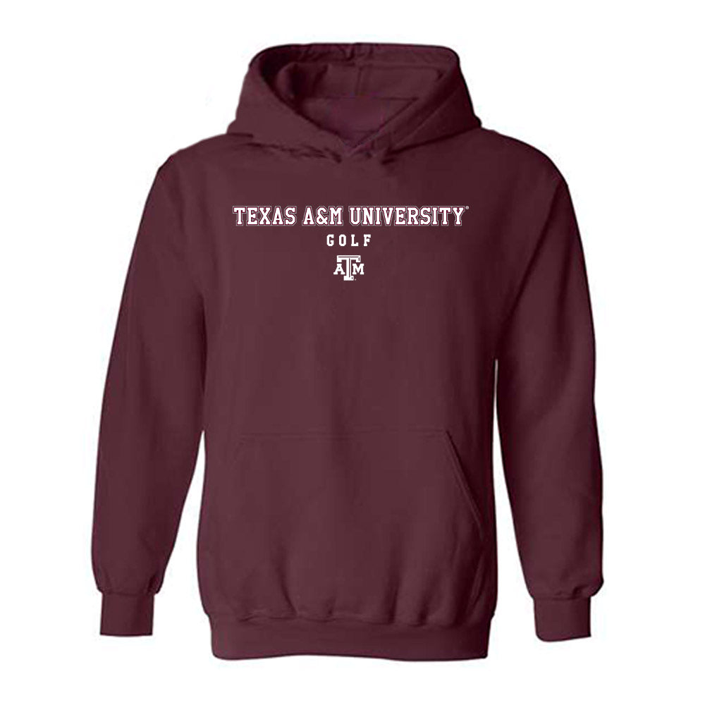 Texas A&M - NCAA Men's Golf : Landon Ashcraft - Classic Shersey Hooded Sweatshirt-0