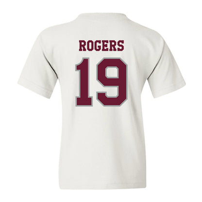 Texas A&M - NCAA Football : Bravion Rogers - Classic Shersey Youth T-Shirt-1