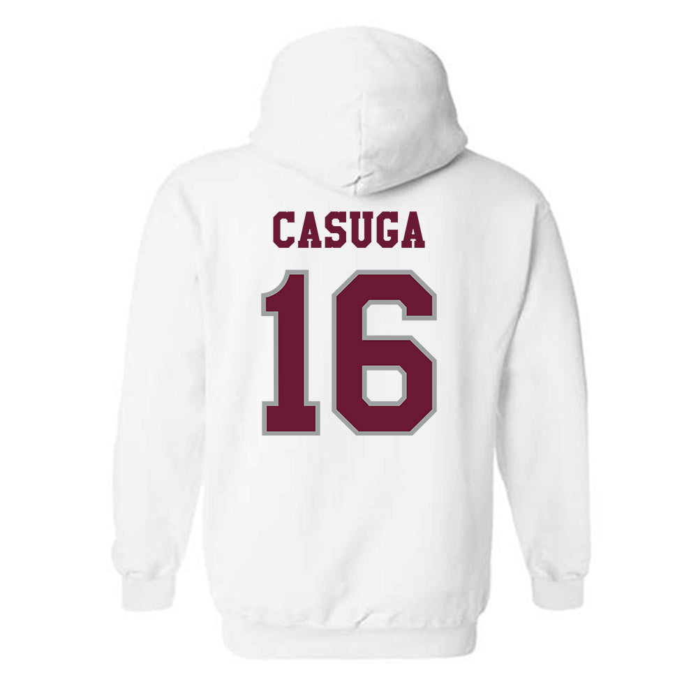 Texas A&M - NCAA Football : Helaman Casuga - Classic Shersey Hooded Sweatshirt-1