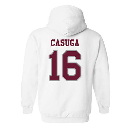 Texas A&M - NCAA Football : Helaman Casuga - Classic Shersey Hooded Sweatshirt-1