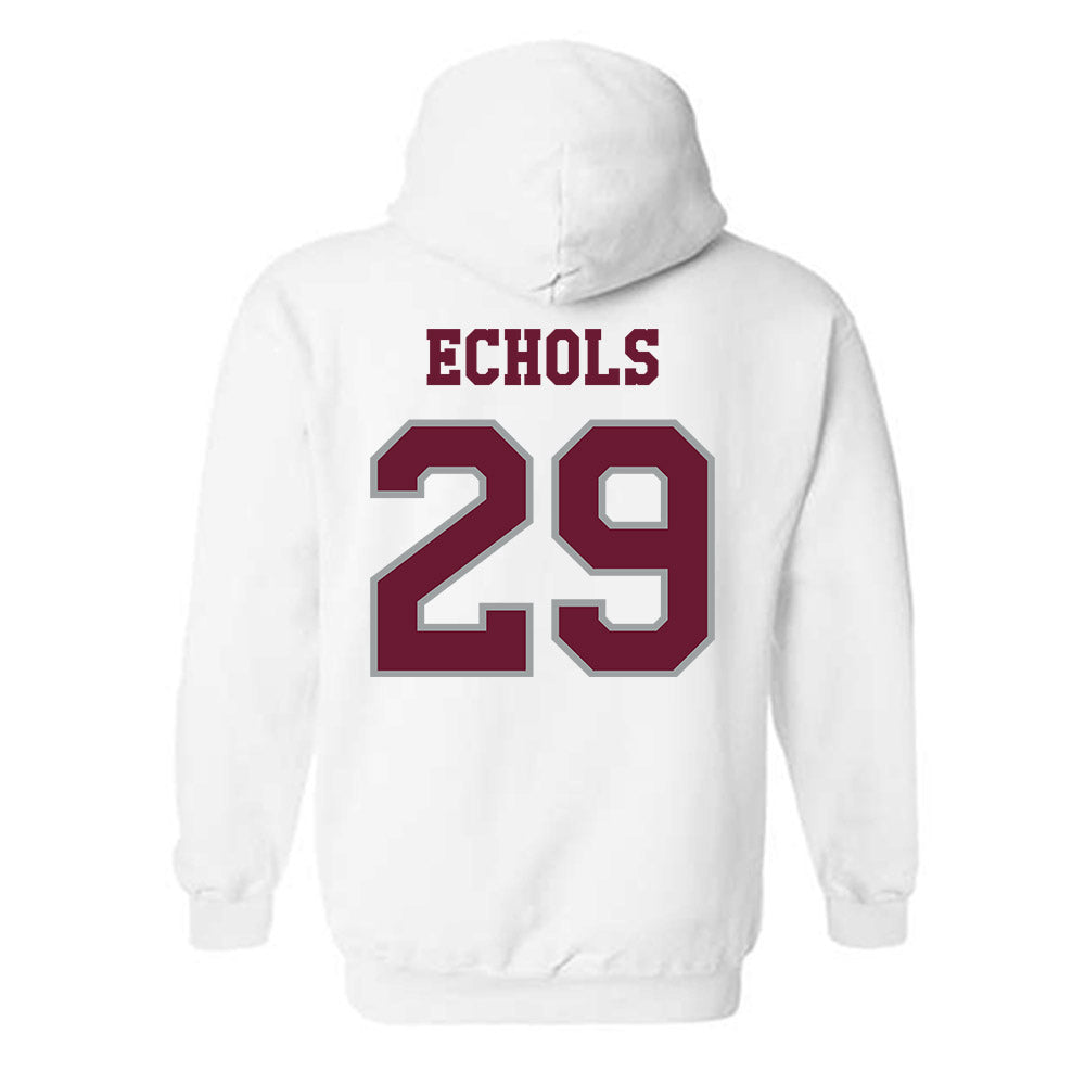 Texas A&M - NCAA Football : Justin Echols - Classic Shersey Hooded Sweatshirt-1
