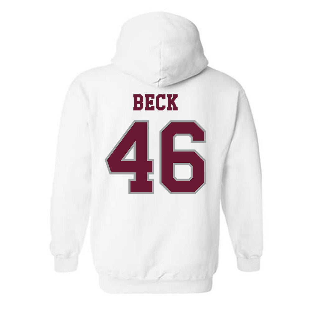 Texas A&M - NCAA Football : Qui Beck - Classic Shersey Hooded Sweatshirt-1