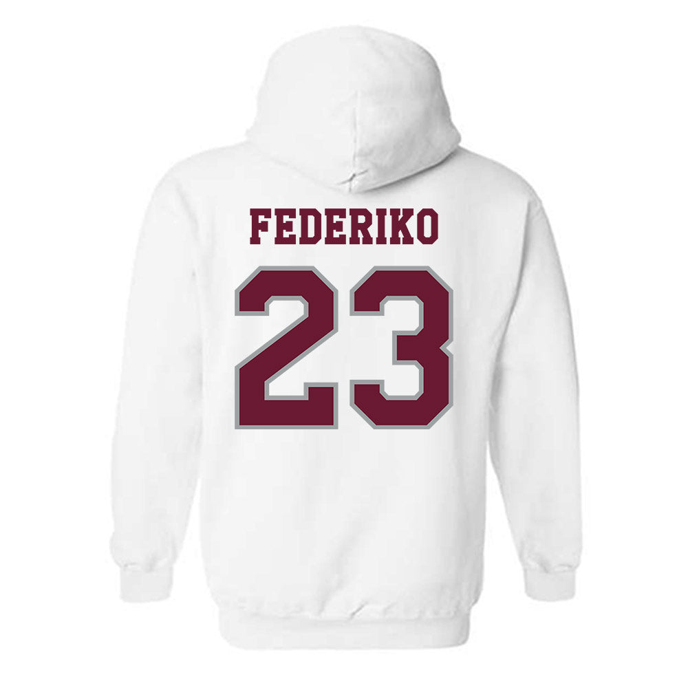 Texas A&M - NCAA Men's Basketball : Federiko Federiko - Classic Shersey Hooded Sweatshirt-1