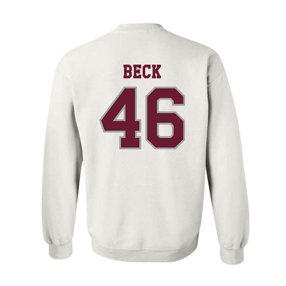 Texas A&M - NCAA Football : Qui Beck - Classic Shersey Crewneck Sweatshirt-1