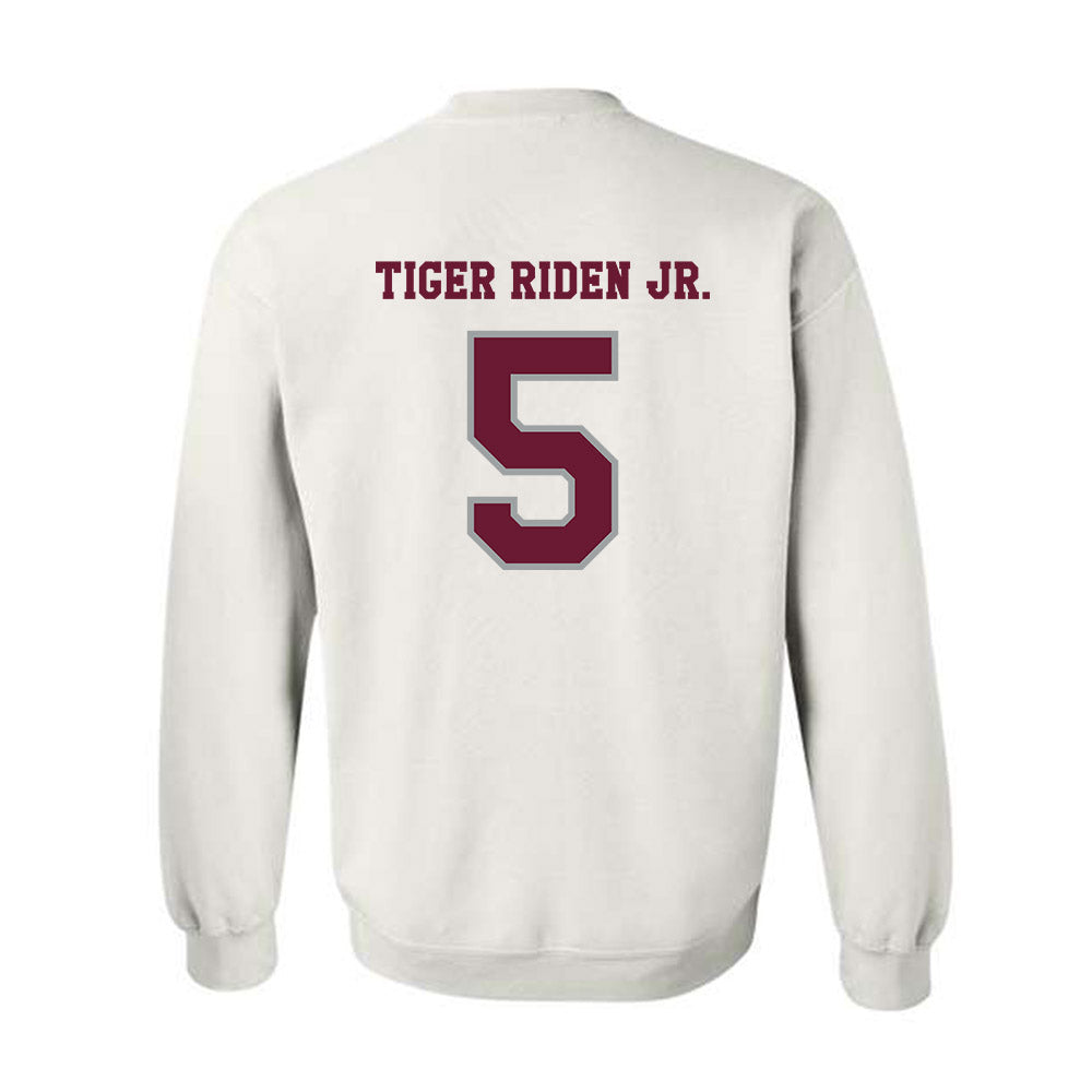Texas A&M - NCAA Football : Deondrae Tiger Riden Jr. - Classic Shersey Crewneck Sweatshirt-1