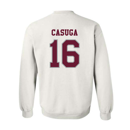 Texas A&M - NCAA Football : Helaman Casuga - Classic Shersey Crewneck Sweatshirt-1