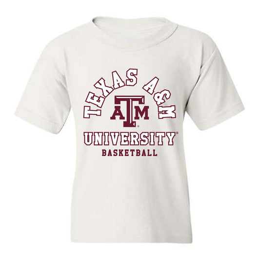 Texas A&M - NCAA Men's Basketball : Jordan Pope - Classic Shersey Youth T-Shirt-0