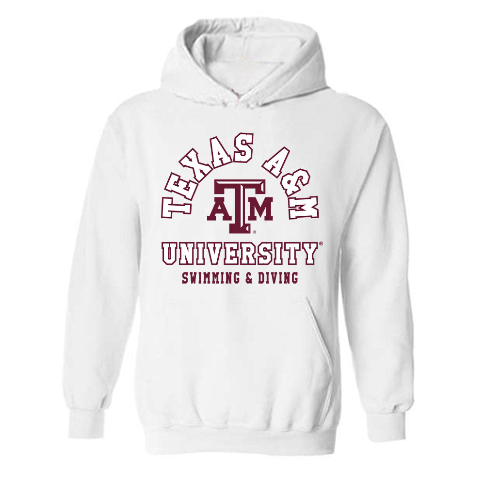 Texas A&M - NCAA Men's Swimming & Diving : Mason Leach - Classic Shersey Hooded Sweatshirt-0