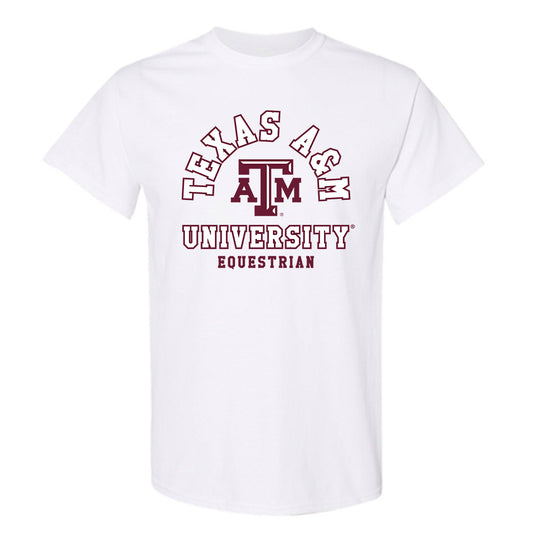 Texas A&M - NCAA Equestrian : Mattie Gustin - Classic Shersey T-Shirt-0