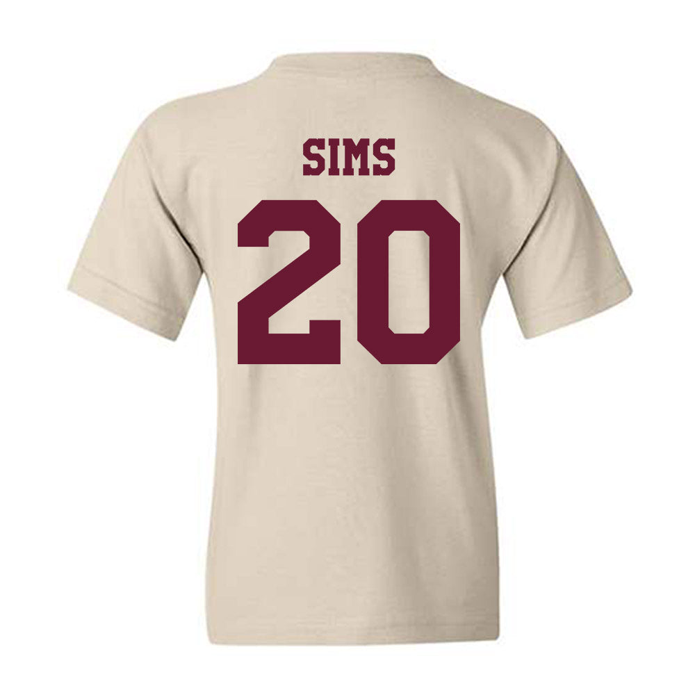 Texas A&M - NCAA Baseball : Aiden Sims - Classic Shersey Youth T-Shirt-1