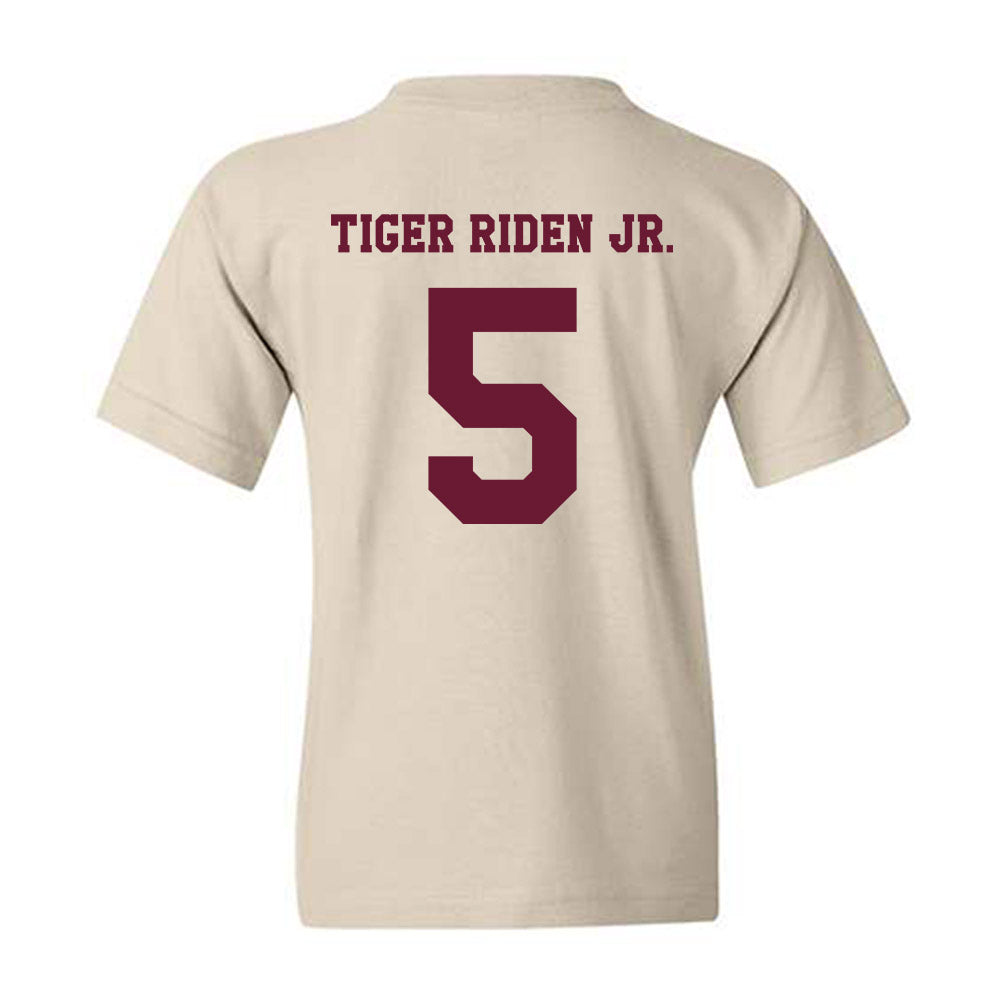 Texas A&M - NCAA Football : Deondrae Tiger Riden Jr. - Classic Shersey Youth T-Shirt-1