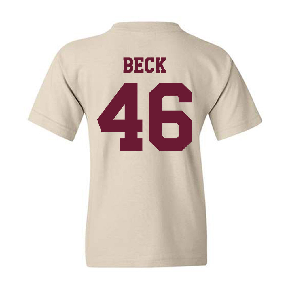 Texas A&M - NCAA Football : Qui Beck - Classic Shersey Youth T-Shirt-1