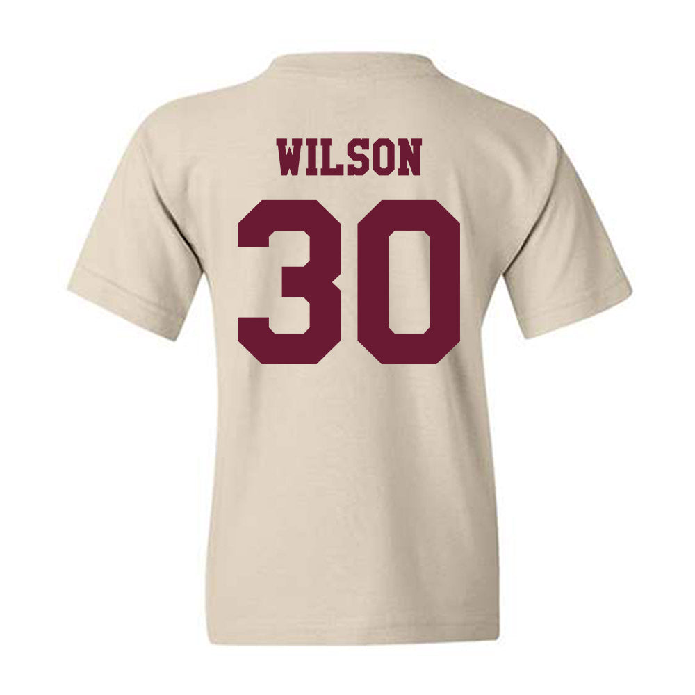 Texas A&M - NCAA Baseball : Kaiden Wilson - Classic Shersey Youth T-Shirt-1