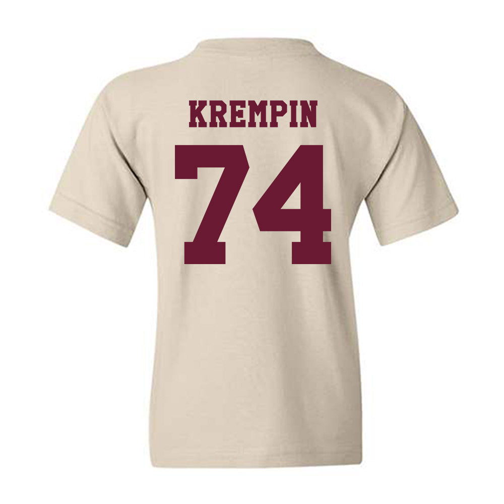 Texas A&M - NCAA Football : Zaden Krempin - Classic Shersey Youth T-Shirt-1