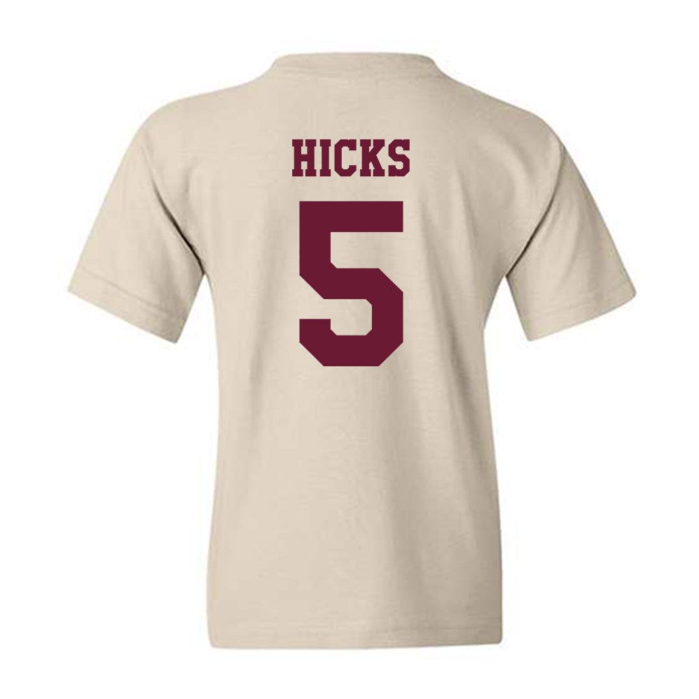Texas A&M - NCAA Football : DJ Hicks - Classic Shersey Youth T-Shirt-1