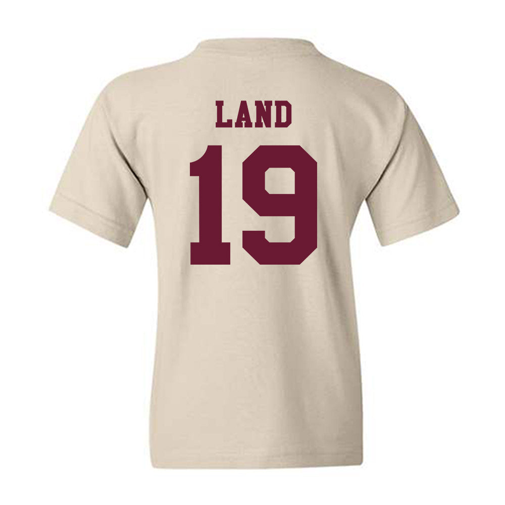 Texas A&M - NCAA Football : Paxton Land - Classic Shersey Youth T-Shirt-1